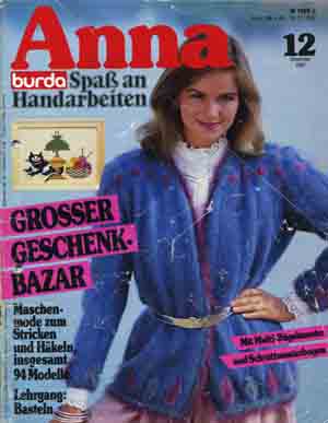 Anna 1982 Dezember  Lehrgang: Christbaumschmuck basteln